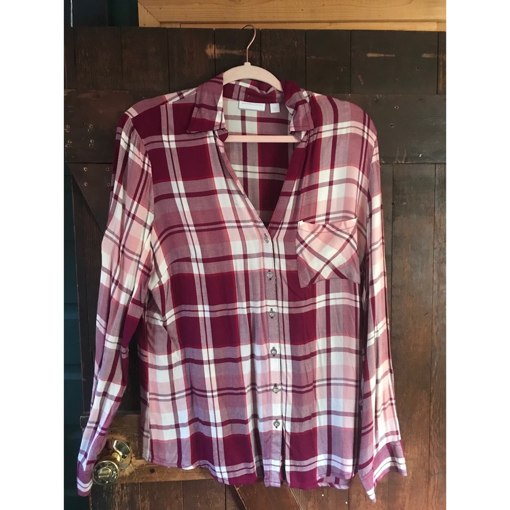 Silky flannel,long sleeve button up